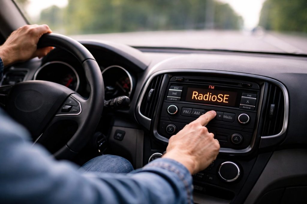 Radioplayeria on helppo kuunnella autossa